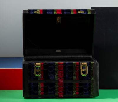 Roberta di Camerino Beauty Case, in Pelle e Tessuto, Mancanza dello Specchio All’interno, Buone C...