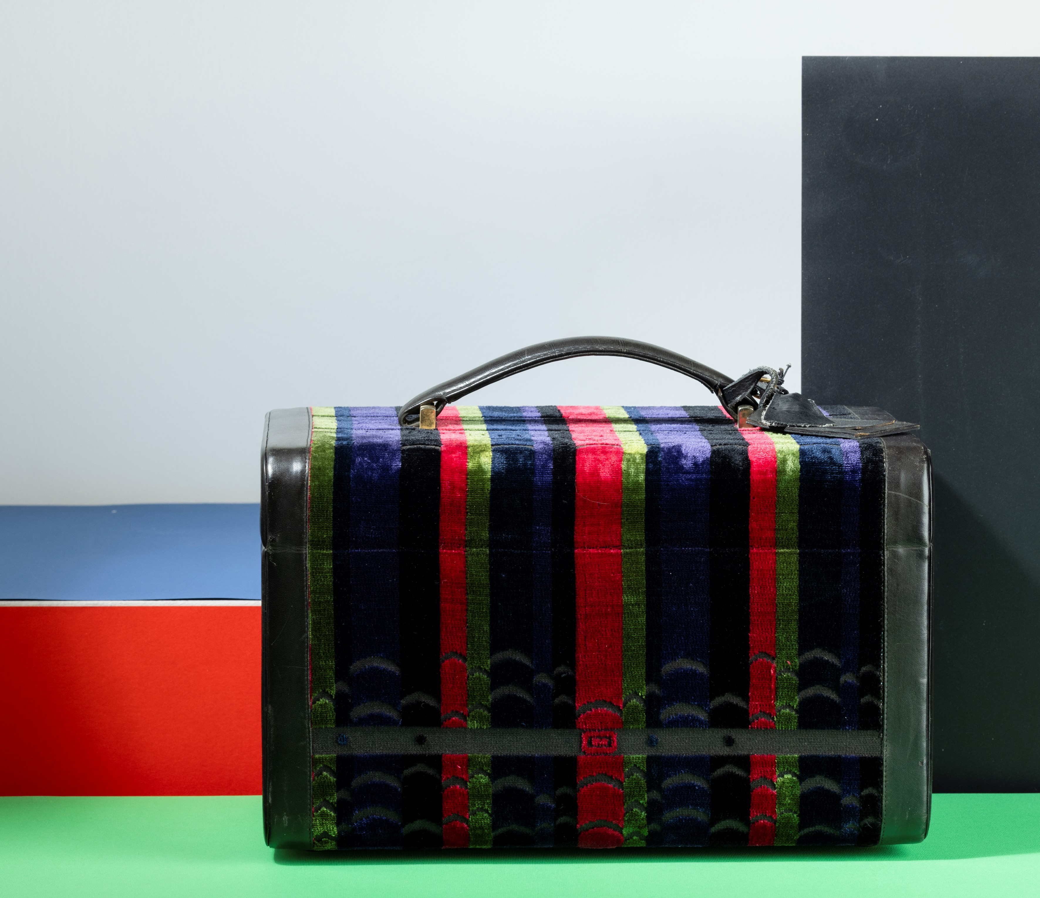 Roberta di Camerino Beauty Case, in Pelle e Tessuto, Mancanza dello Specchio All’interno, Buone C...