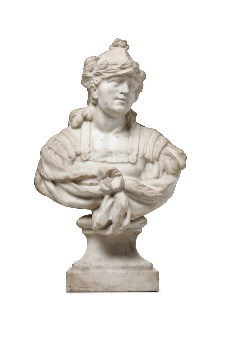 Alessandro Magno, Francia fine XVII secolo. Scultore barocco prossimo a Pierre Puget (Marsiglia 1620-1694)  - Auction Sculpture and Works of Art - Cambi Casa d'Aste