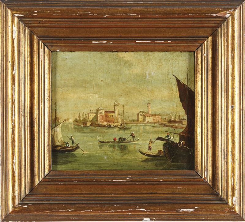Nei modi di Marieschi Veduta di Venezia  - Auction Painting of the XIX-XX century - Cambi Casa d'Aste