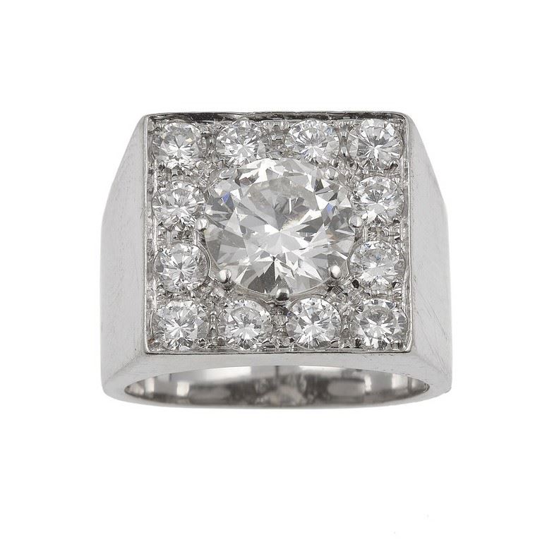 Brilliant-cut diamond and gold ring  - Auction Vintage Jewellery - Cambi Casa d'Aste
