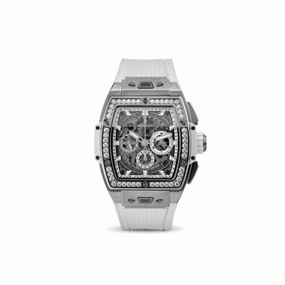Estroso ed Appariscente Spirt Of Big Bang in Titanio Scheletrato con Diamanti sulla Cassa, Cintur...