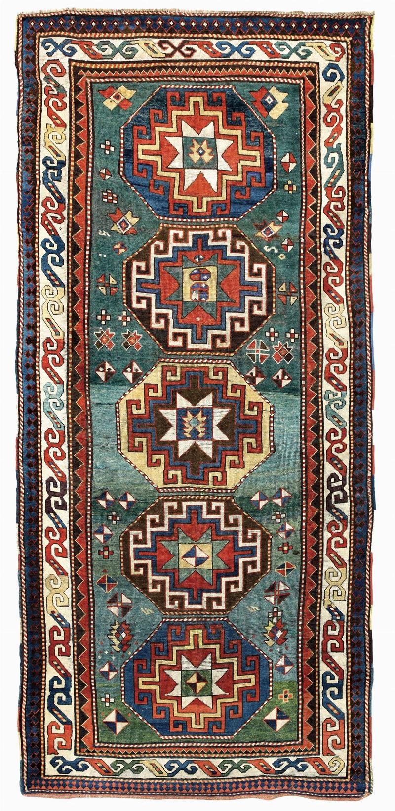 Tappeto Mogan, Caucaso fine XIX secolo  - Auction Antique carpets - Cambi Casa d'Aste