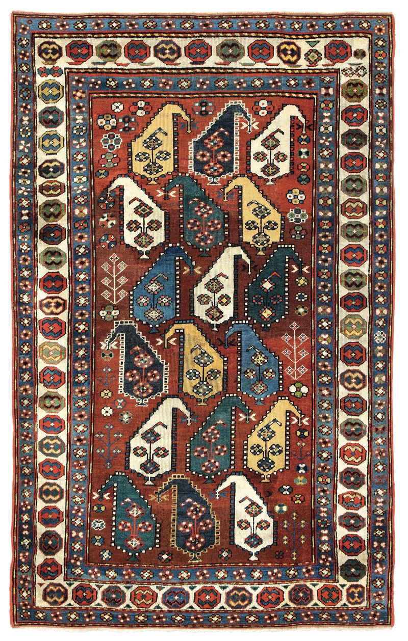 Tappeto Mogan, Caucaso fine XIX inizio XX secolo  - Auction Antique carpets - Cambi Casa d'Aste