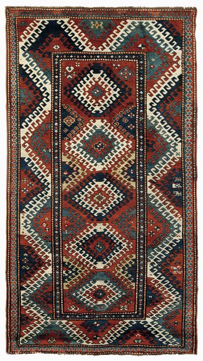 Tappeto Kazak Bordjalou, Caucaso Fine XIX Inizio XX Secolo