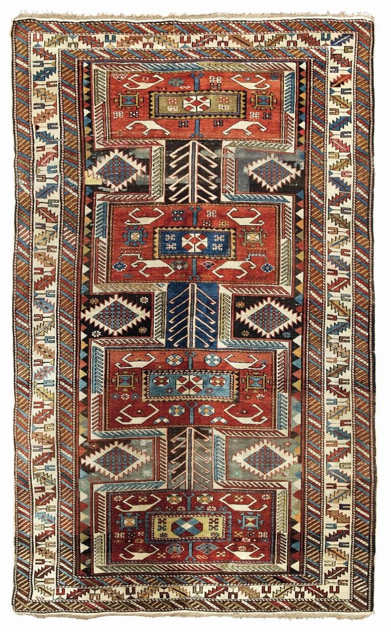 Tappeto Sahirvan, Caucaso fine XIX secolo  - Auction Antique carpets - Cambi Casa d'Aste