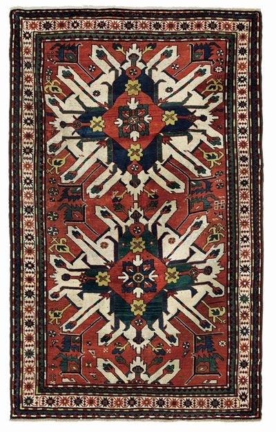 Tappeto Adler Kazak, Caucaso Fine XIX Secolo