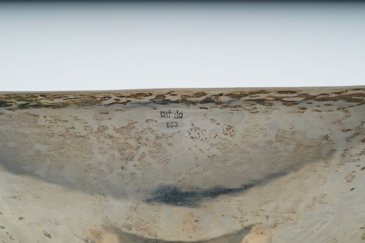 Importante Centrotavola. Argenteria Artistica Milanese della Prima Metà del XX Secolo. Marchio Sa...