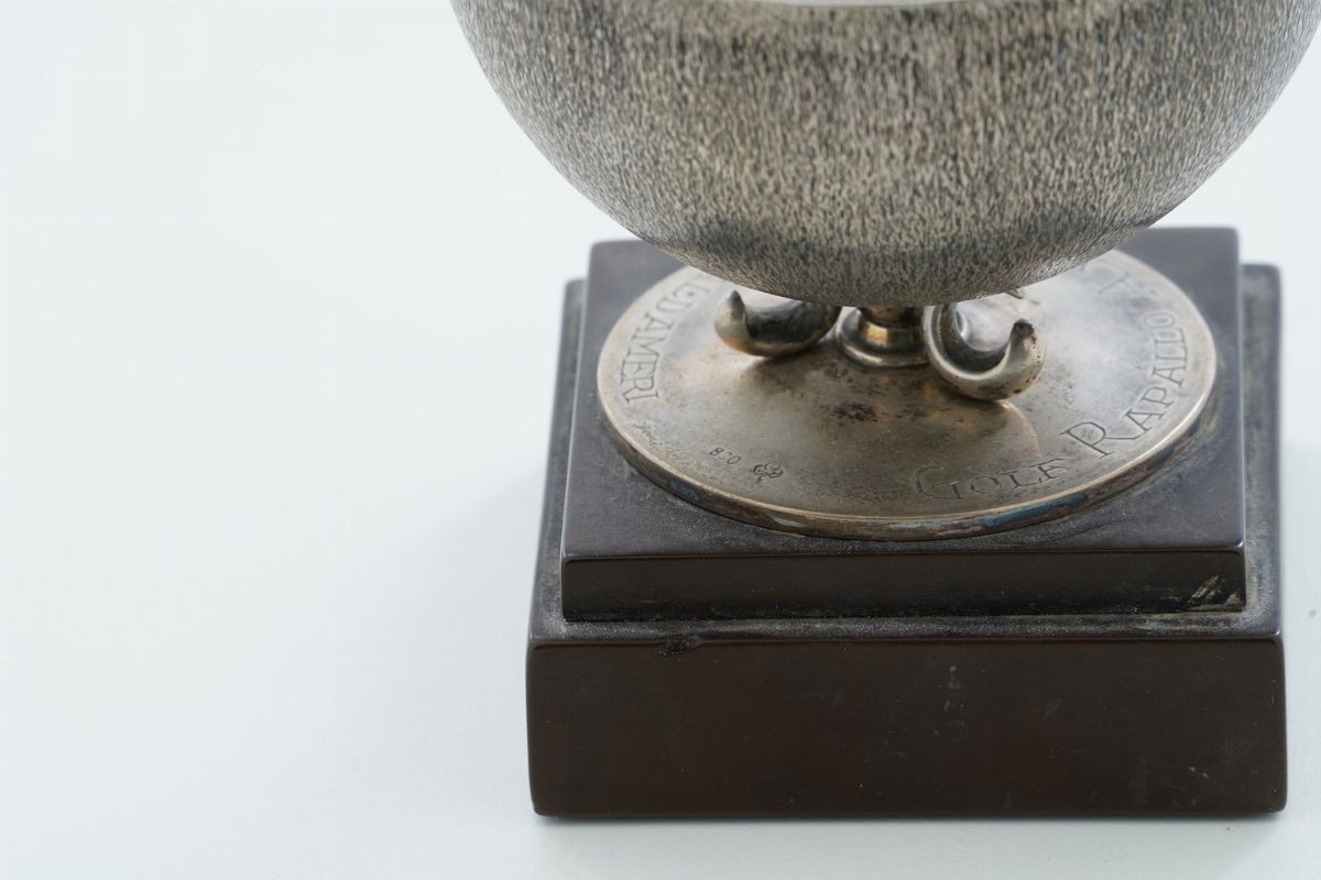 Coppa Trofeo. Argenteria Artistica Milanese Prima Metà del XX Secolo. Argentiere Eros Genazzi