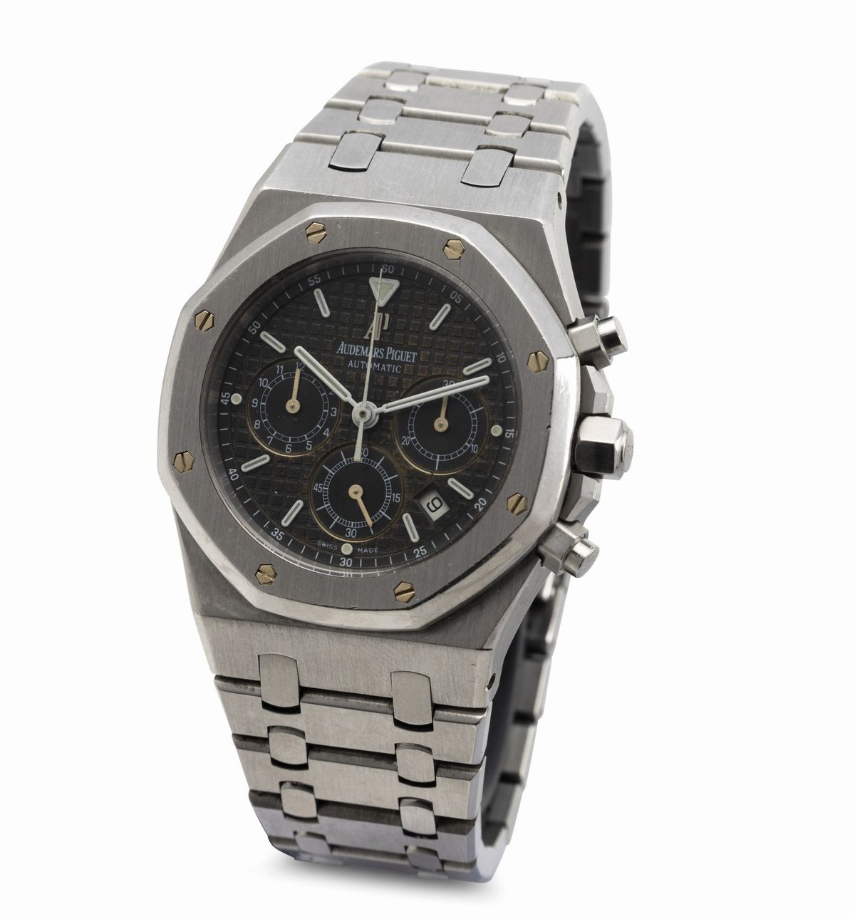 Audemars Piguet - Affascinante e Sportivo Royal Oak Chrono 25860st in Acciaio con Quadrante Blu V...
