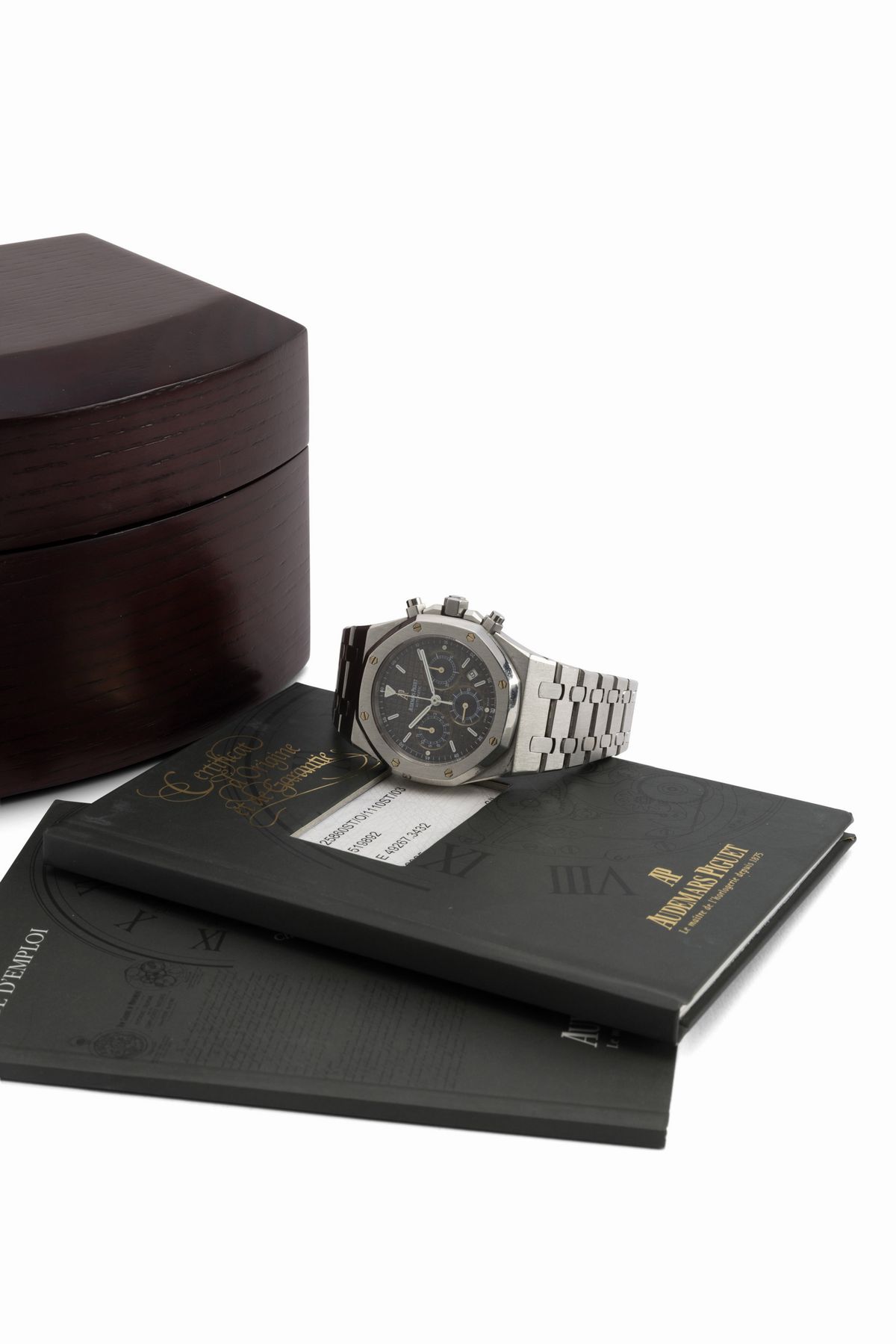 Audemars Piguet - Affascinante e Sportivo Royal Oak Chrono 25860st in Acciaio con Quadrante Blu V...