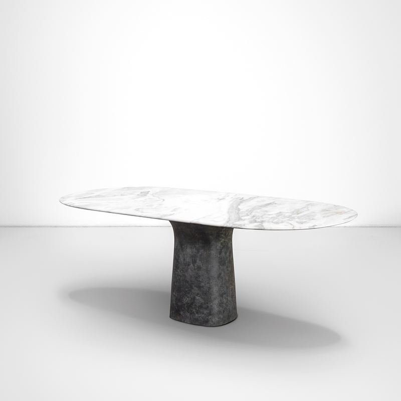 Angelo Mangiarotti e Chiara Pampo : Grande tavolo.  - Auction Fine Design - Cambi Casa d'Aste