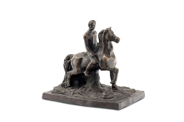 Cavallo e cavaliere (Dioscuro)