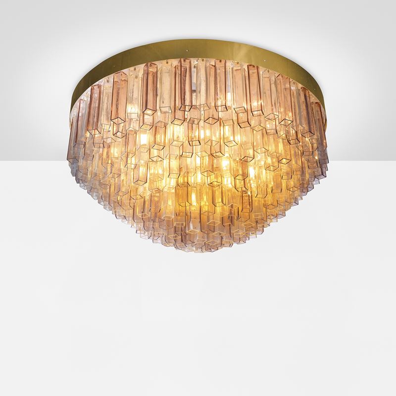 Barovier &amp; Toso : Grande lampada a plafone.  - Asta Fine Design - Cambi Casa d'Aste