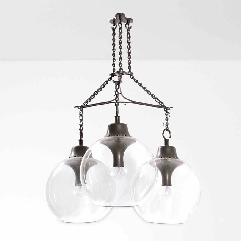 Luigi Caccia Dominioni : Lampada a sospensione mod. LS10 Grappolo  - Auction Design Lab - Cambi Casa d'Aste
