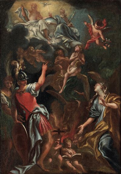 Giudizio Universale, olio su tela