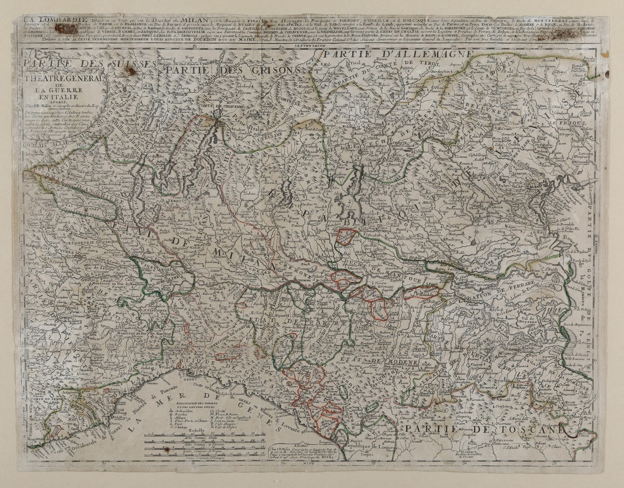 J. B. Nolin (1686-1762). le Theatre General De la Guerre En Italie... a Paris, Chez Nolin, Second...