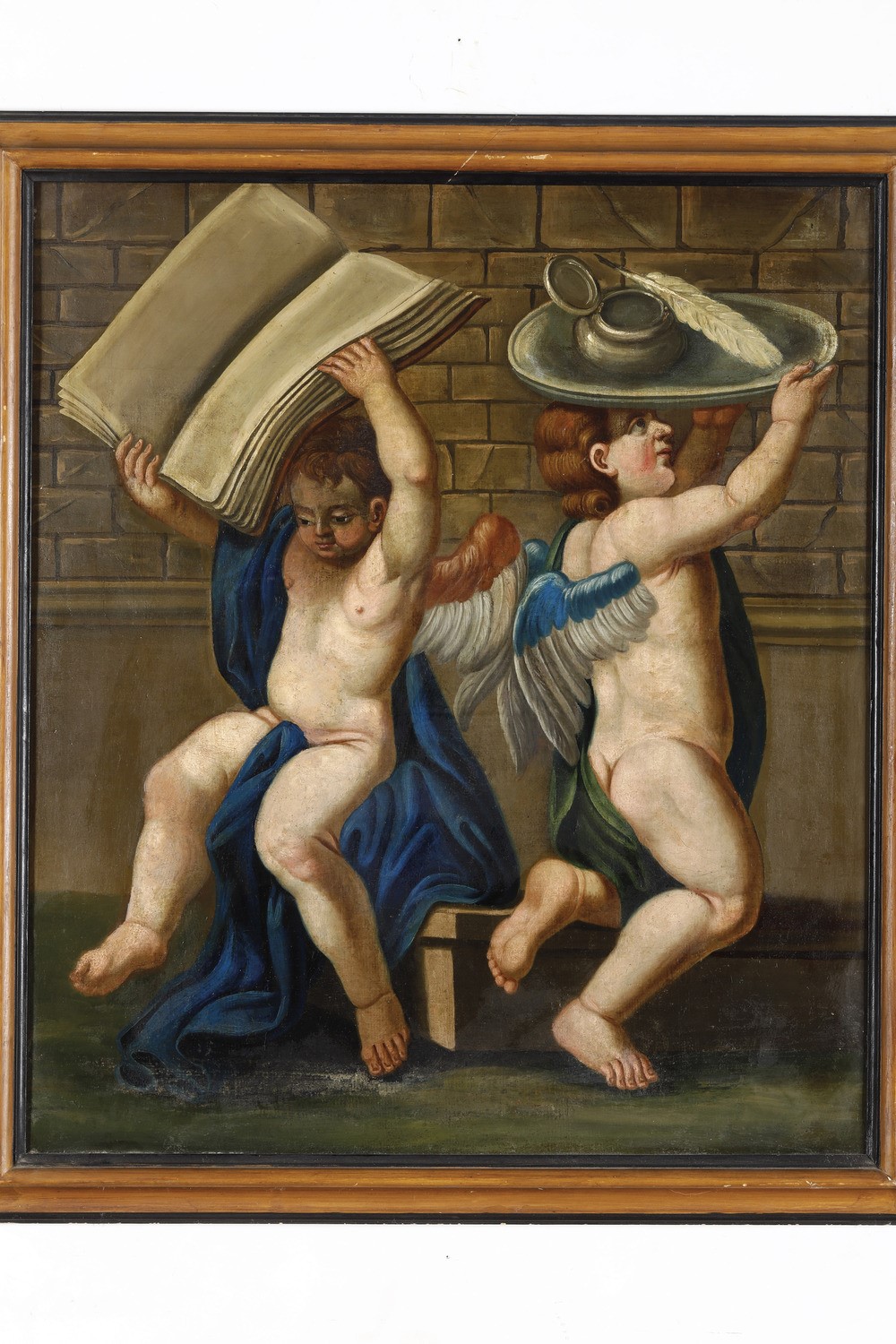 Scuola del XVIII secolo, Allegoria della scrittura, olio su tela