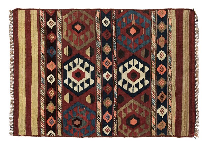 Kilim Veramin, fine XIX secolo  - Auction Antique carpets - Cambi Casa d'Aste