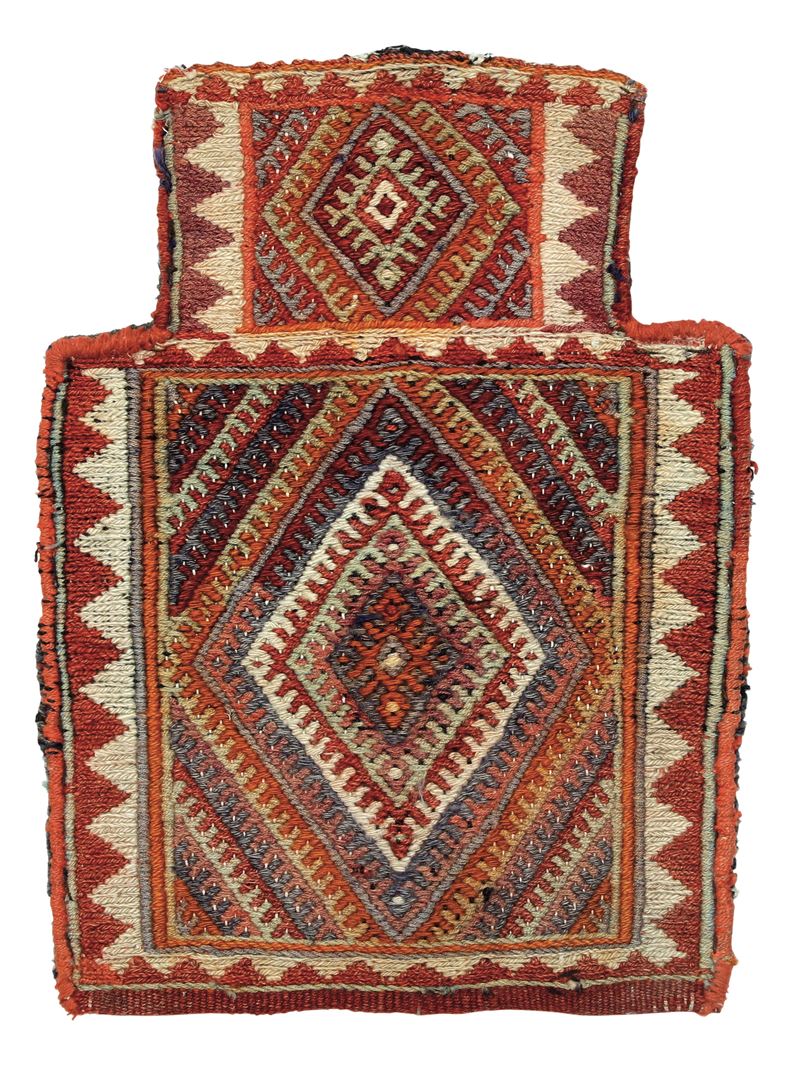 Sacca porta sale fine XIX inizio XX secolo  - Auction Antique carpets - Cambi Casa d'Aste
