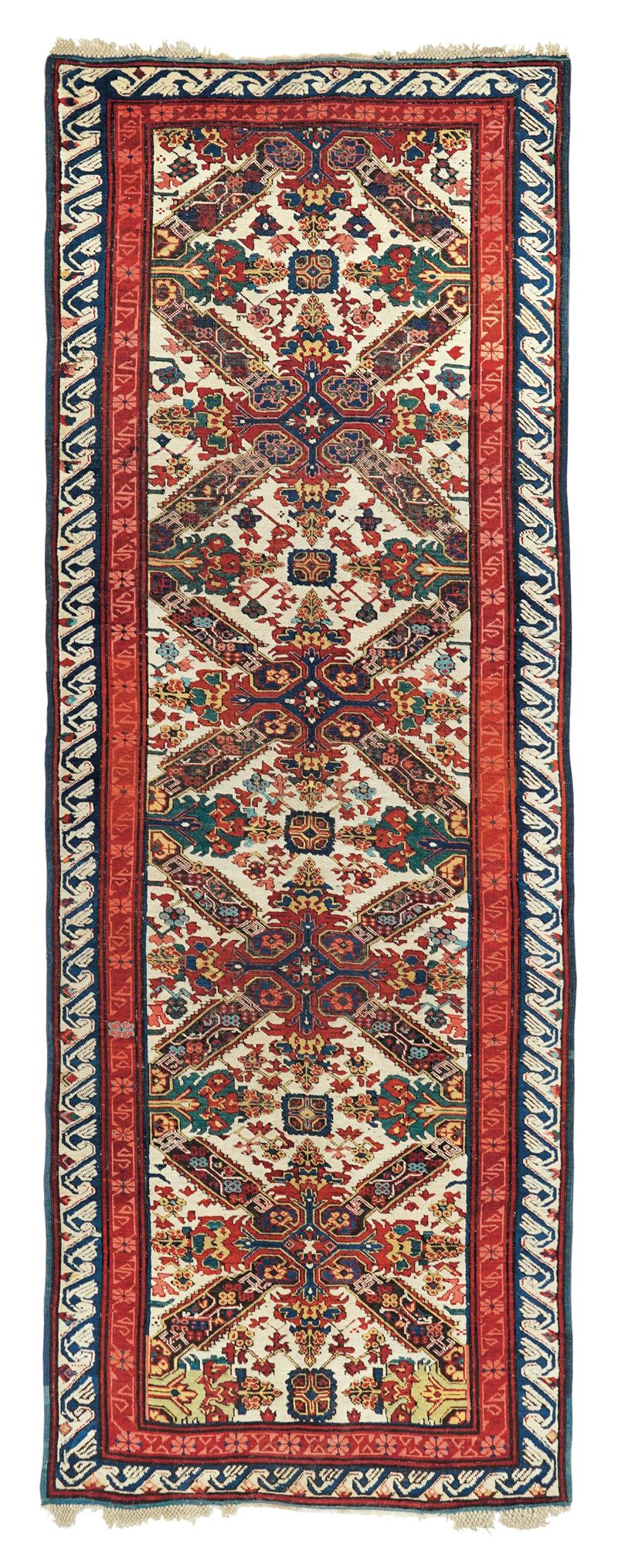 Tappeto Zeicur, Caucaso metà XIX secolo  - Auction Antique carpets - Cambi Casa d'Aste