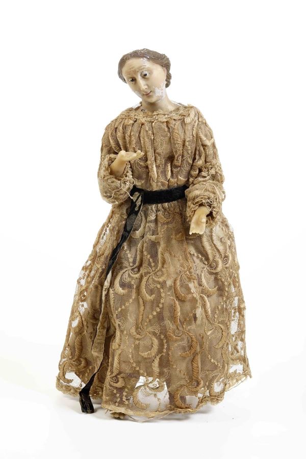 Madonna in cera. Ceroplasta del XVIII-XIX secolo