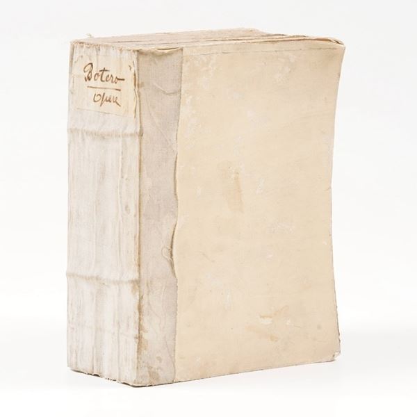 Botero Giovanni Relazioni universali...Divisa in quattro parti...Accresciuto di varie osservazioni di Girolamo Brusoni e aggiuntovi la regione di stato....Venezia, Bertani,1671.