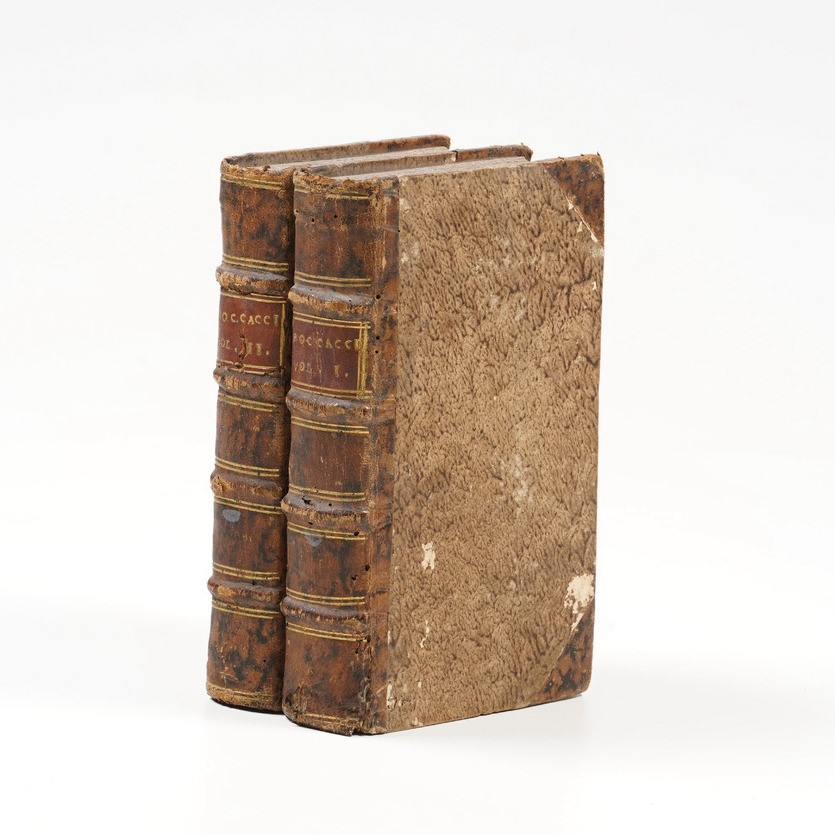 Boccaccio Giovanni del Decamerone...volumi Primo e Secondo, in Amsterdamo, 1718.