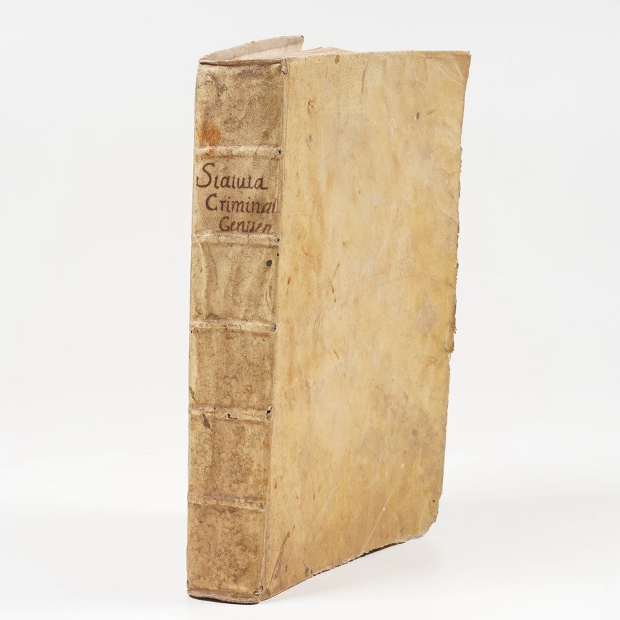 Genova, Statuti Criminali Criminalium Iurium...genova, Tiboldi, 1669.