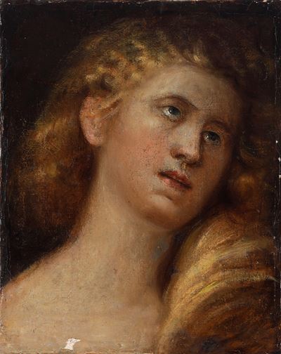Scuola del XVII Secolo Volto Femminile