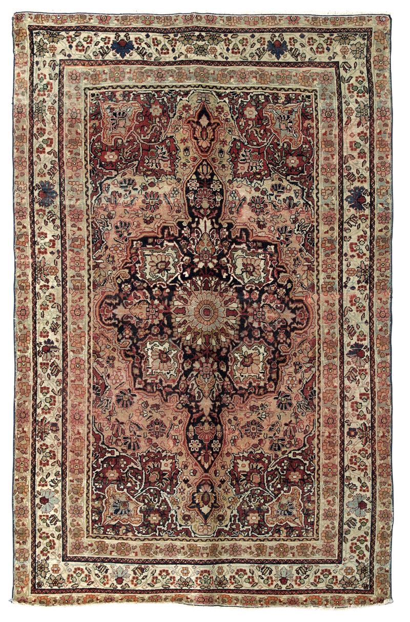 Tappeto Kirman, Persia fine XIX inizio XX secolo  - Auction Antique carpets - Cambi Casa d'Aste