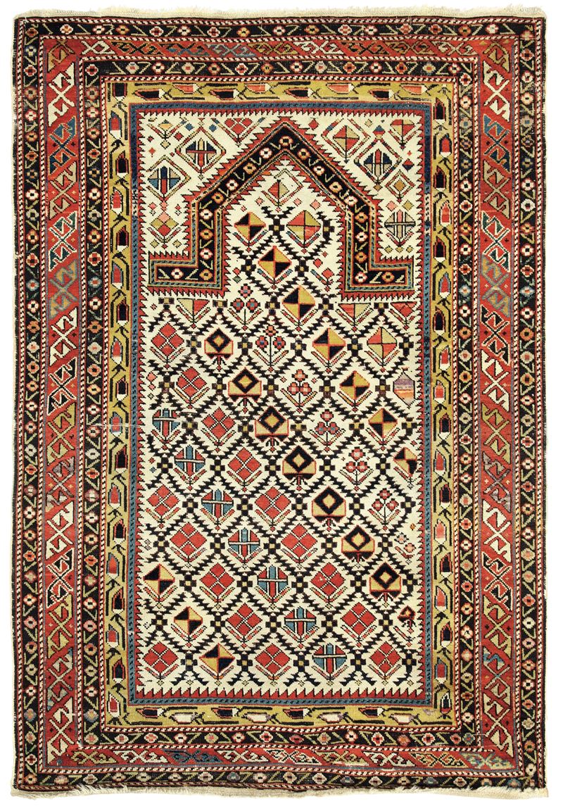 Tappeto Shirvan Daghestan, Caucaso fine XIX secolo  - Asta Tappeti Antichi - Cambi Casa d'Aste