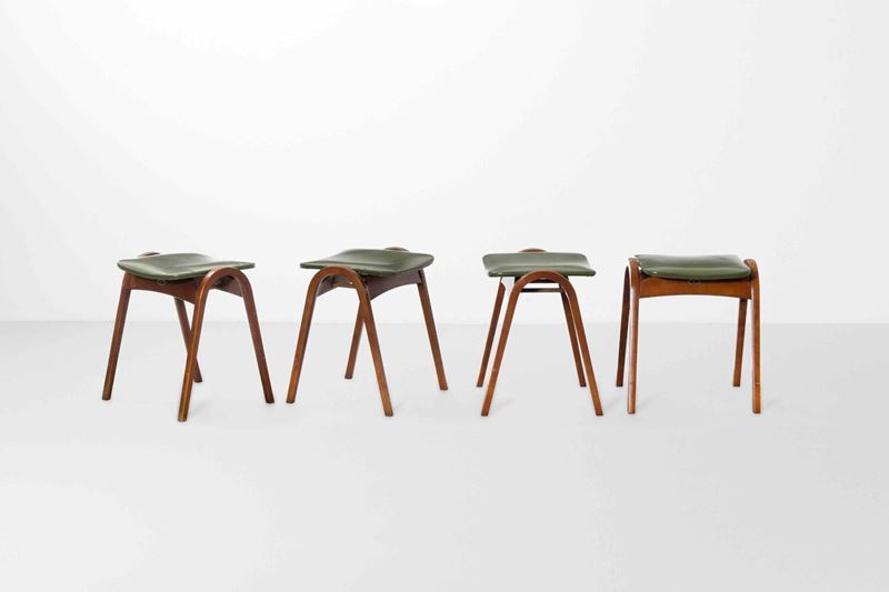 Akita Mokko : Quattro sgabelli impilabili  - Asta Design Lab - Cambi Casa d'Aste