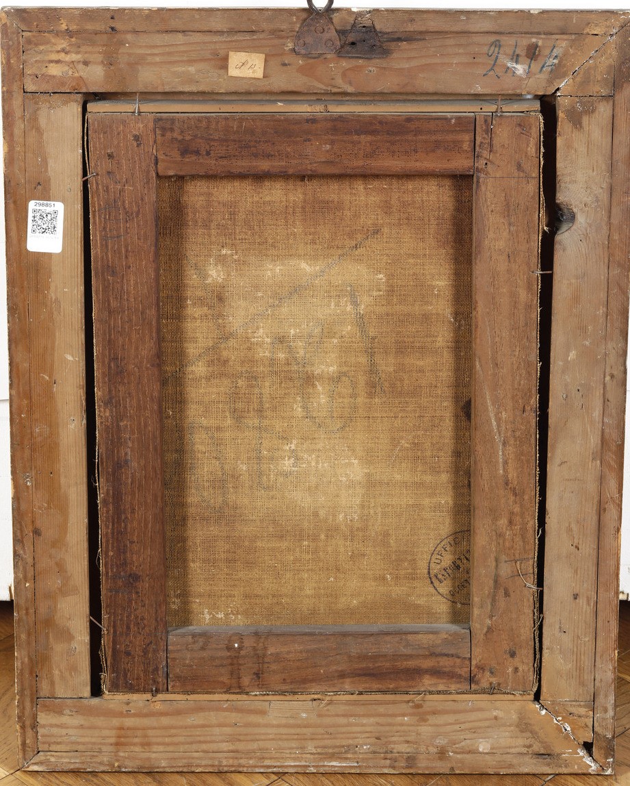 Scuola del XVII Secolo Ritratto di Gentildonna con Orecchini di Perle