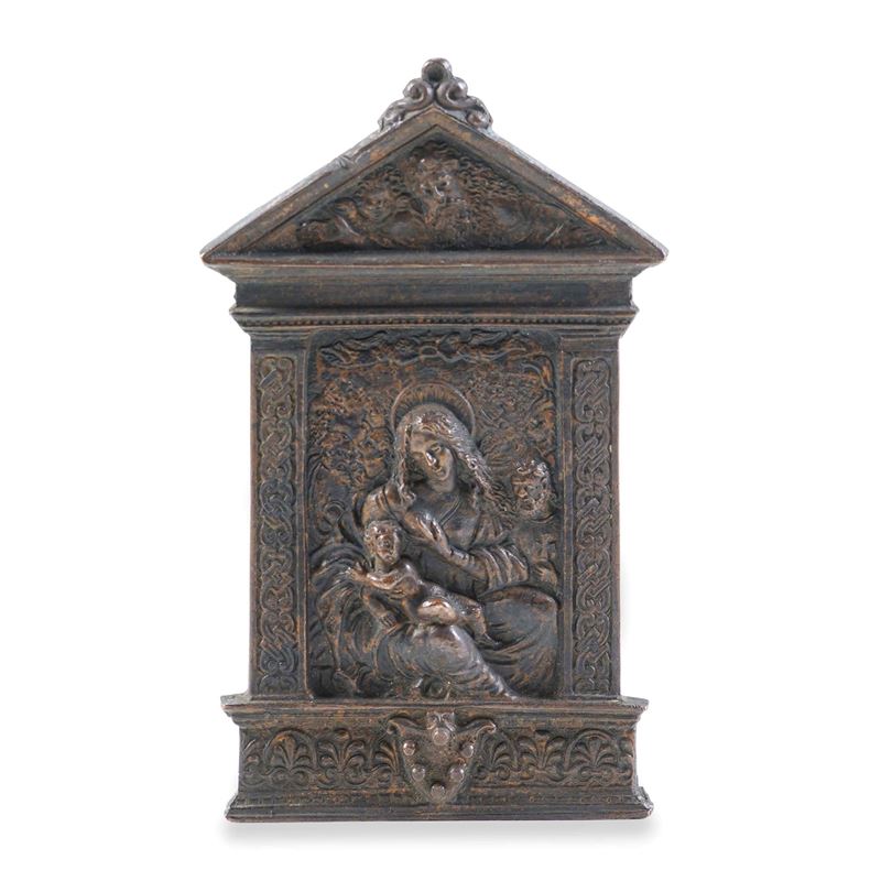 Madonna del latte. Fonditore rinascimentale da un modello di Galeazzo Mondella, detto il Moderno (1467-1528)  - Auction Sculpture and Works of Art - Cambi Casa d'Aste