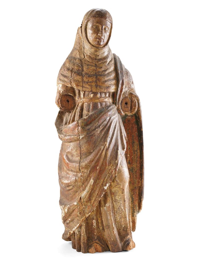 Santa. Scultore del XVII-XVIII secolo  - Auction Sculpture - Cambi Casa d'Aste