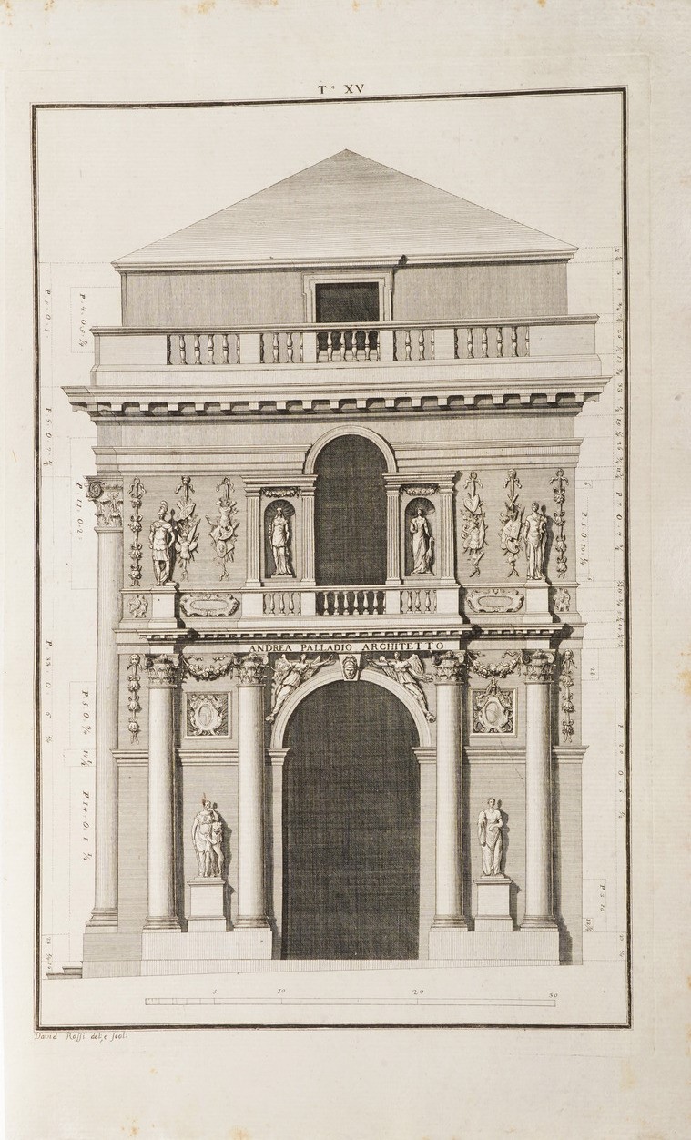 Bertotti Scamozzi Ottavio le Fabbriche e i Disegni di Andrea Palladio, Raccolti e Illustrati da O...
