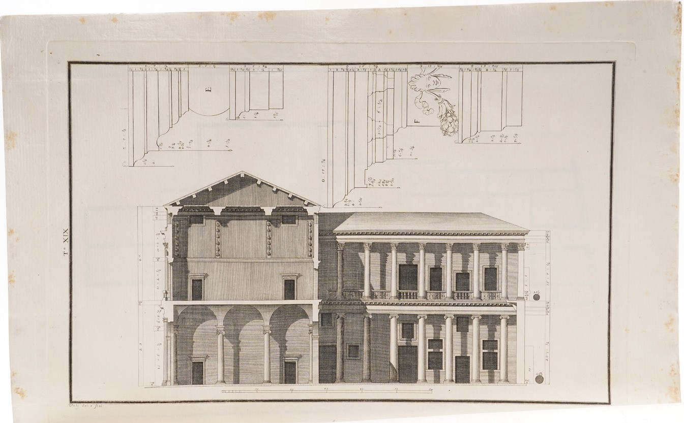 Bertotti Scamozzi Ottavio le Fabbriche e i Disegni di Andrea Palladio, Raccolti e Illustrati da O...
