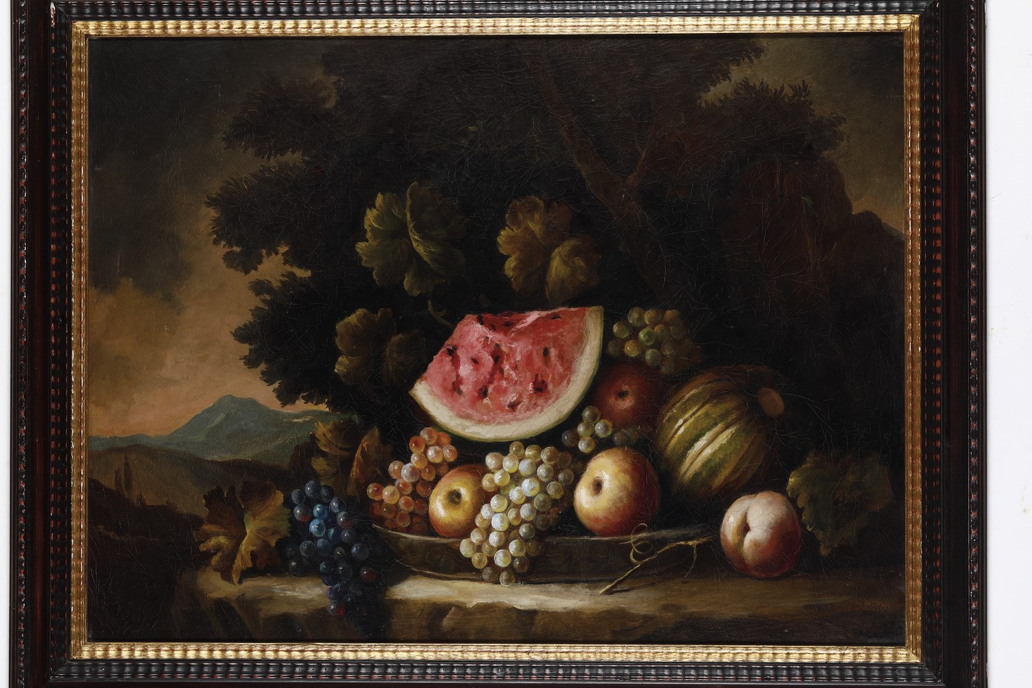 A. Wild (XIX Secolo) Natura Morta con Frutta