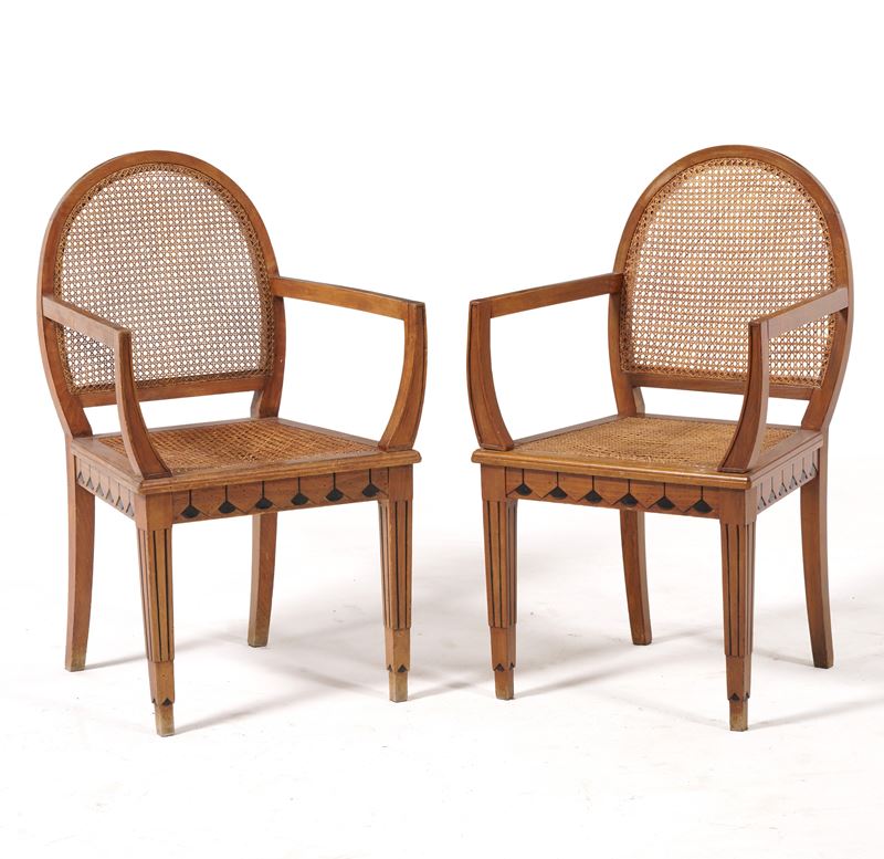 Coppia di poltrone, XX secolo  - Auction Antique - Cambi Casa d'Aste