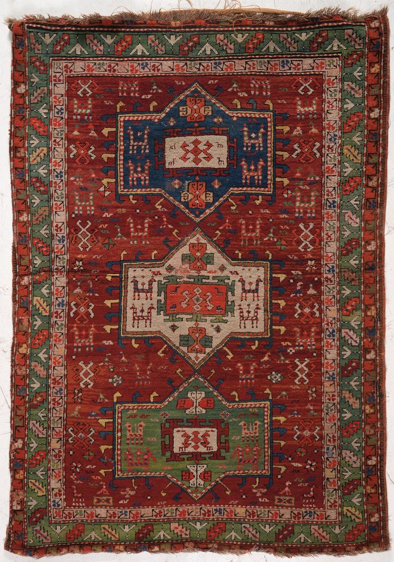 Tappeto Kazak, Caucaso fine XIX secolo  - Auction Carpets - Cambi Casa d'Aste