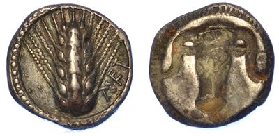 Lucania - Metaponto. Triobolo, VI-inizio V Sec. a.C.