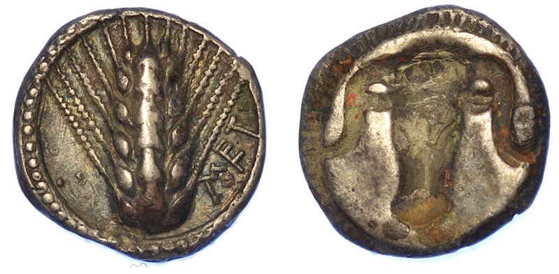 LUCANIA - METAPONTO. Triobolo, VI-inizio V sec. a.C.  - Auction Numismatics - Cambi Casa d'Aste