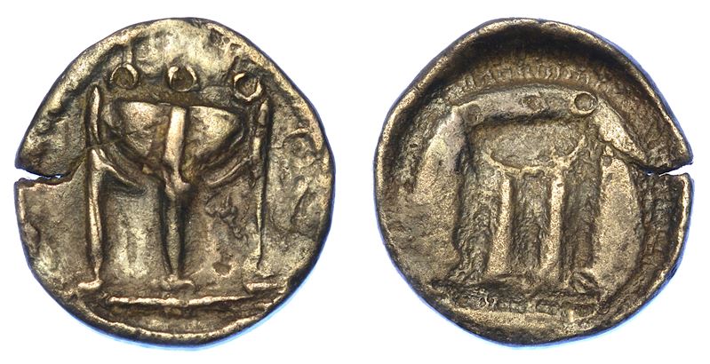 BRUTTIUM - CROTONE. Dracma, 550-480 a.C.  - Asta Numismatica - Cambi Casa d'Aste