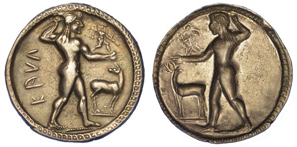 BRUTTIUM - CAULONIA. Nomos, 550-480 a.C.