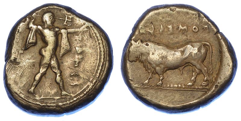 LUCANIA - POSEIDONIA. Nomos, 480-400 a.C.  - Auction Numismatics - Cambi Casa d'Aste
