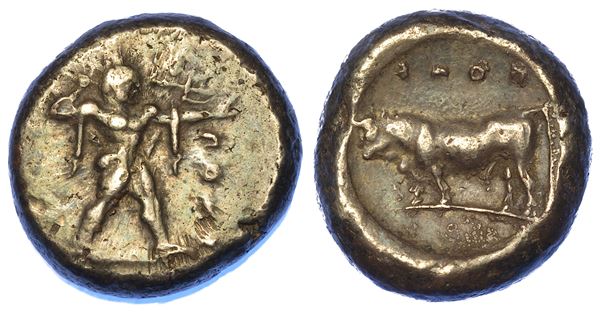 LUCANIA - POSEIDONIA. Nomos, 480-400 a.C.
