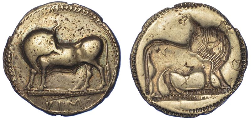 LUCANIA - SIBARI. Nomos, 550-510 a.C.  - Auction Numismatics - Cambi Casa d'Aste