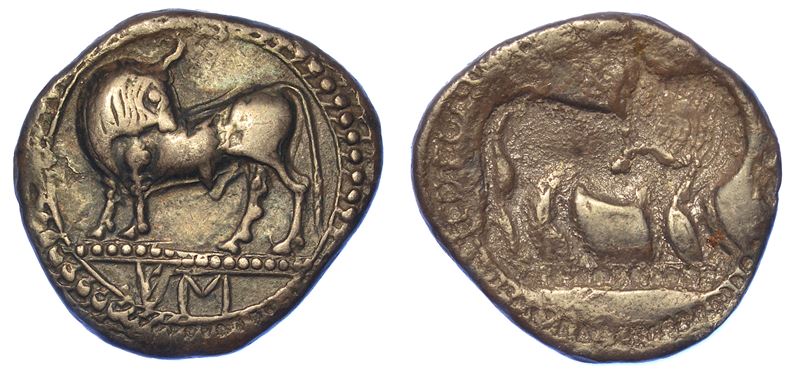 LUCANIA - SIBARI. Terzo di nomos, 550-510 a.C.  - Auction Numismatics - Cambi Casa d'Aste