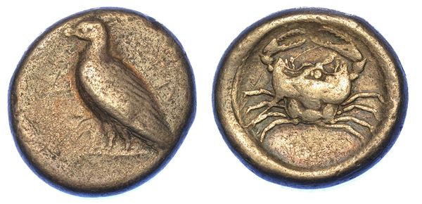 SICILIA - AGRIGENTO. Didracma, 490 a.C.